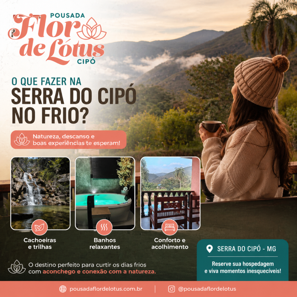 O que fazer na Serra do Cipó no frio - Pousada Flor de Lótus Cipó