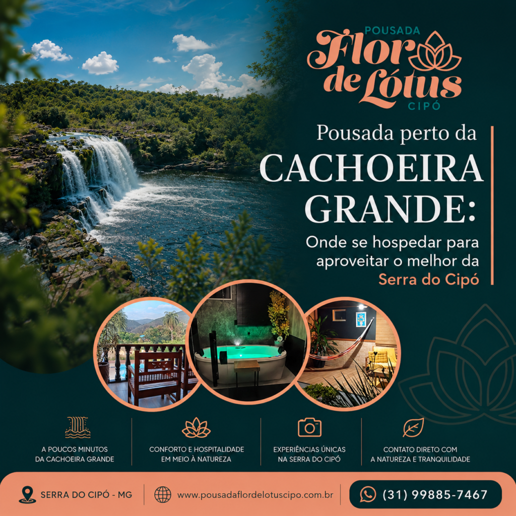 Pousada Perto da Cachoeira Grande Onde se Hospedar para Aproveitar Melhor da Serra do Cipó